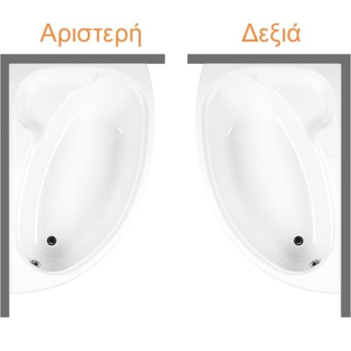 Μπανιέρα DOVE 155x95 CARRON - Image 3