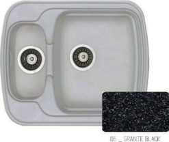 Νεροχύτης 60 x 51 314 Συνθετικός SANITEC GRANITE BLACK
