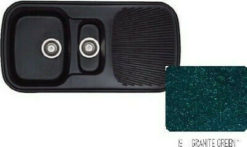 Νεροχύτης 97 x 50 301 Συνθετικός SANITEC GRANITE GREEN