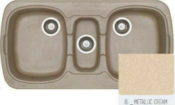 Νεροχύτης 96 x 51 303 Συνθετικός SANITEC METALLIC CREAM