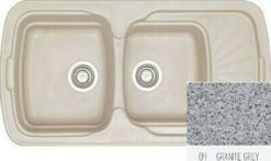 Νεροχύτης 96 x 51 304 Συνθετικός SANITEC GRANITE GREY