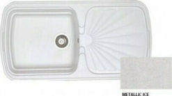 Νεροχύτης 97 x 51 306 Συνθετικός SANITEC METALLIC ICE