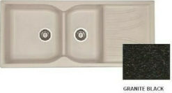 Νεροχύτης 115 x 50 323 Συνθετικός SANITEC GRANITE BLACK