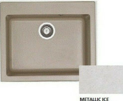 Νεροχύτης  331  Συνθετικός (60 x 50) SANITEC METALIC ICE