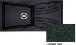 Νεροχύτης 99 x 51 328 Συνθετικός SANITEC GRANITE BLUE