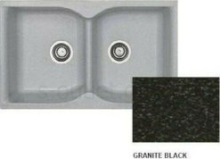 Νεροχύτης 81 x 50 322 Συνθετικός SANITEC GRANITE BLACK