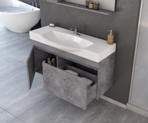 Έπιπλο Μπάνιου 105 SENSO GRANITE Πλήρες Σετ - Image 2
