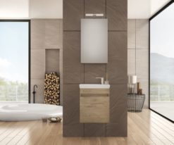 Έπιπλο Μπάνιου 45 LUXUS PL WOOD Πλήρες Σετ