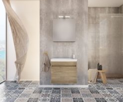 Έπιπλο Μπάνιου 60 LUXUS PL WOOD Πλήρες Σετ