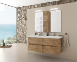 Έπιπλο Μπάνιου 120 LUXUS PL WOOD Πλήρες Σετ