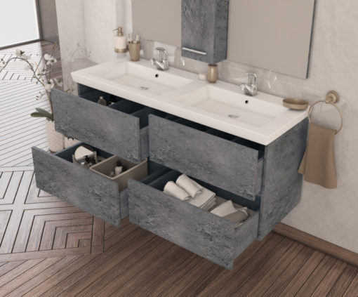 Έπιπλο Μπάνιου 120 LUXUS GRANITE Πλήρες Σετ - Image 2