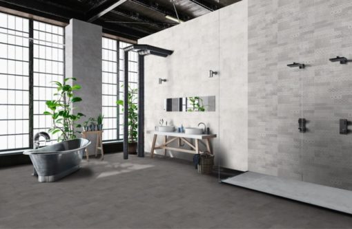Πλακίδια Μπάνιου DECORADO WALK ACERO 25x75 - Image 2