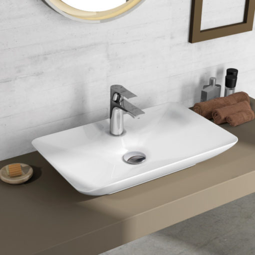 Νιπτήρας Επιτραπέζιος 64,4χ39,5εκ  38061-300 BIANCO CERAMICA