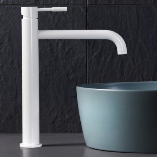 Μπαταρία Νιπτήρος Υψηλή NEW TECH WHITE MATT 12507-300 LATORRE  Ιταλίας - Image 3