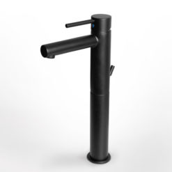 Μπαταρία Νιπτήρος Υψηλή TONDA BLACK MATT 145310P-400 EURORAMA  Ιταλίας