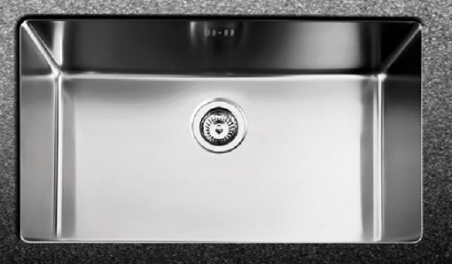 Νεροχύτης Ανοξείδωτος SQUADRO 28077-110 ΛΕΙΟ SATIN Υποκαθήμενος FORTINOX