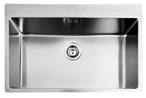 Νεροχύτης Ανοξείδωτος SQUADRO 29075-110 ΛΕΙΟ SATIN Ένθετος FORTINOX