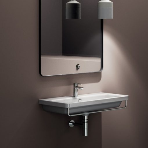 Νιπτήρας 80χ35εκ URBAN 35 35080-300 BIANCO CERAMICA - Image 3