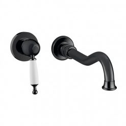 Μπαταρία Νιπτήρος Εντοιχισμού 2 Οπών OXFORD BLACK MATT 6345-400 BUGNATESE