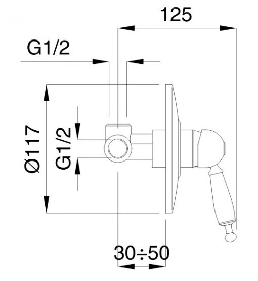 Μίκτης Εντοιχισμού OXFORD CHROME 6330-100 BUGNATESE - Image 2