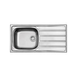 Νεροχύτης Ανοξείδωτος AREA 8215-110 ΛΕΙΟ SATIN  Ένθετος APELL