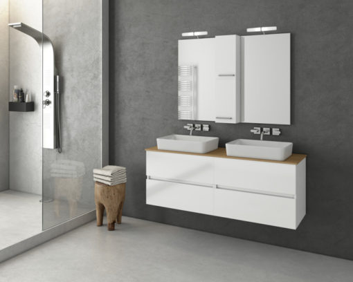 Έπιπλο Μπάνιου LUXUS 140 WHITE