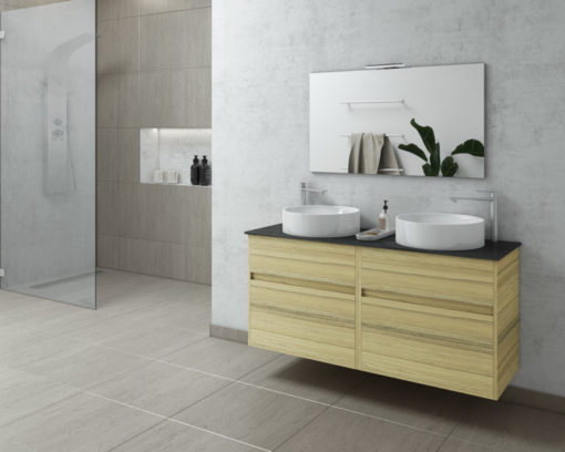 Έπιπλο Μπάνιου INSTINCT 125 NATURAL OAK TOP-1