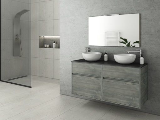Έπιπλο Μπάνιου INSTINCT 125 SMOKED OAK TOP-1