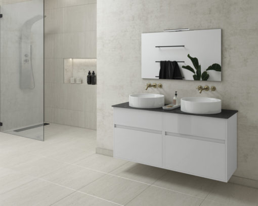 Έπιπλο Μπάνιου INSTINCT 125 WHITE TOP - 1