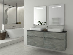 Έπιπλο Μπάνιου INSTINCT 150 SMOKED OAK TOP - 2