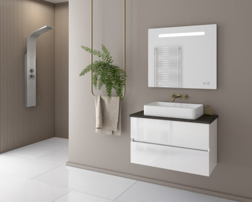 Έπιπλο Μπάνιου LUXUS 80 WHITE TOP - 2