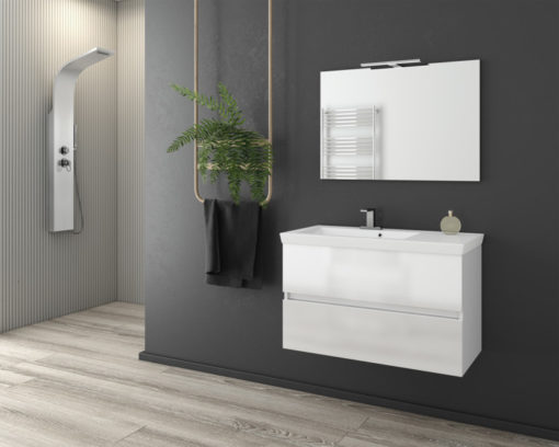 Έπιπλο Μπάνιου LUXUS 85 WHITE - 1