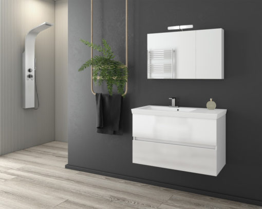Έπιπλο Μπάνιου LUXUS 85 WHITE