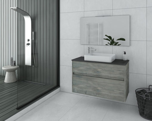 Έπιπλο Μπάνιου INSTINCT 100 SMOKED OAK TOP-1