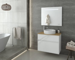 Έπιπλο Μπάνιου INSTINCT 80 WHITE TOP -2