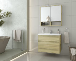 Έπιπλο Μπάνιου INSTINCT 80 NATURAL OAK