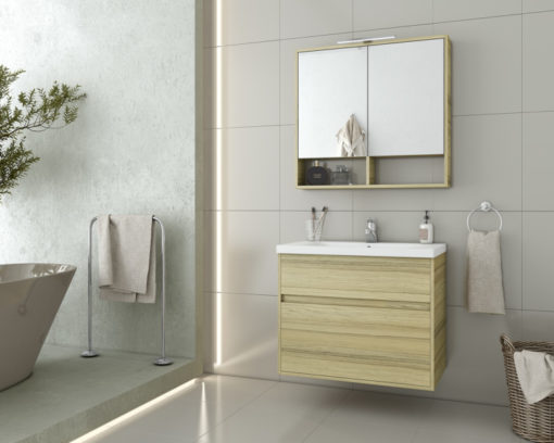 Έπιπλο Μπάνιου INSTINCT 80 NATURAL OAK