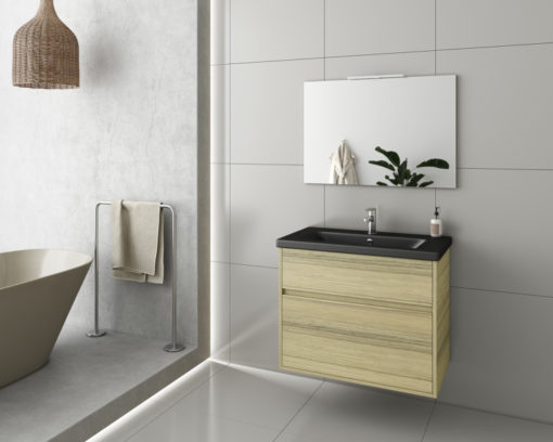 Έπιπλο Μπάνιου INSTINCT 80 NATURAL OAK BL-1