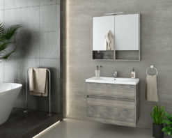 Έπιπλο Μπάνιου INSTINCT 80 SMOKED OAK