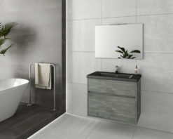 Έπιπλο Μπάνιου INSTINCT 80 SMOKED OAK BL-1