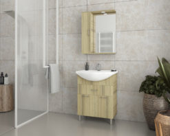 Έπιπλο Μπάνιου RITMO 65 NATURAL OAK