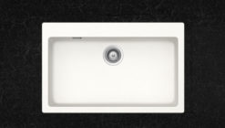SHOCK CRISTALITE MANHATTAN 30080-1301 SUPERWHITE Νεροχύτης Κουζίνας Γρανίτης 79X50