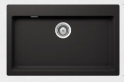 SHOCK CRISTALITE MANHATTAN 30080-1401 NERO Νεροχύτης Κουζίνας Γρανίτης 79X50