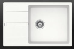 SHOCK CRISTALITE MANHATTAN 30180-1301 SUPERWHITE Νεροχύτης Κουζίνας Γρανίτης 78X50