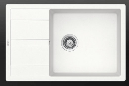 SHOCK CRISTALITE MANHATTAN 30180-1301 SUPERWHITE Νεροχύτης Κουζίνας Γρανίτης 78X50