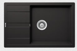 SHOCK CRISTALITE MANHATTAN 30180-1401 NERO Νεροχύτης Κουζίνας Γρανίτης 78X50