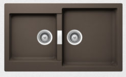 SHOCK CRISTALITE MANHATTAN 30290-1551 MOCHA Νεροχύτης Κουζίνας Γρανίτης