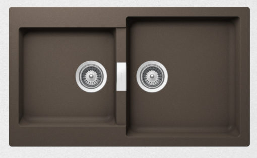 SHOCK CRISTALITE MANHATTAN 30290-1551 MOCHA Νεροχύτης Κουζίνας Γρανίτης