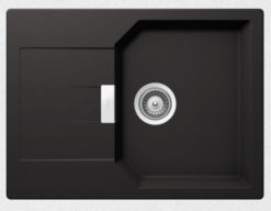 SHOCK CRISTALITE MANHATTAN 30170-1401 NERO Νεροχύτης Κουζίνας Γρανίτης 69X51