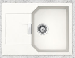 SHOCK CRISTALITE MANHATTAN 30170-1301 SUPERWHITE Νεροχύτης Κουζίνας Γρανίτης 69X51